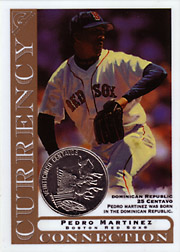 2003 Topps Gallery Currency Connection Coin Relic Pedro Martinez #CC-PM Dominican Republic 25 Centavo