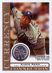 2003 Topps Gallery Currency Connection Coin Relic Hideo Nomo #CC-HN Japanese Yen