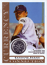 2003 Topps Gallery Currency Connection Coin Relic Kazuhiro Sasaki #CC-KS Japanese Yen