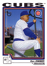 2004 Topps Retired Signature Don Zimmer #27 Front