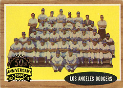 2012 Topps Heritage 50th Anniversary 1962 Dodgers Team Card Buyback #43 Front