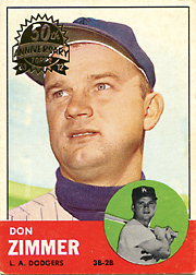 2012 Topps Heritage 20th Anniversary 1959 Buyback #439 Don Zimmer Front High-Cropped Inset Photo