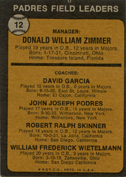 2014 Topps 75th Anniversary Buyback 1973 Topps #12 Back