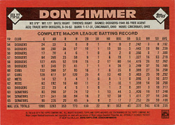 2014 Topps Archives Fan Favorites Autographs #FFA-DZ Back