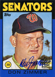 2014 Topps Archives Fan Favorites Autographs 2/5 Blue #FFA-DZ Front