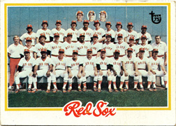 2014 Topps 75th Anniversary Buyback 1978 Topps #424 Red Sox Team Card Front