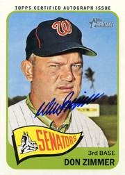 2014 Topps Heritage Real Ones Autograph #ROA-DZ Front