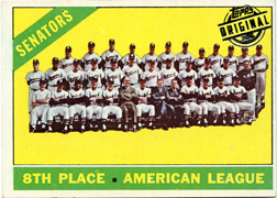 2015 Topps Originals Buyback 1966 Topps #194 Senators Team Card Front