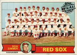 2015 Topps Originals Buyback 1979 Topps #214 Red Sox Team Card Front
