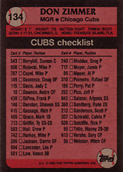 2017 Topps Rediscover Topps Bronze Buyback 1989 Topps #134 Back